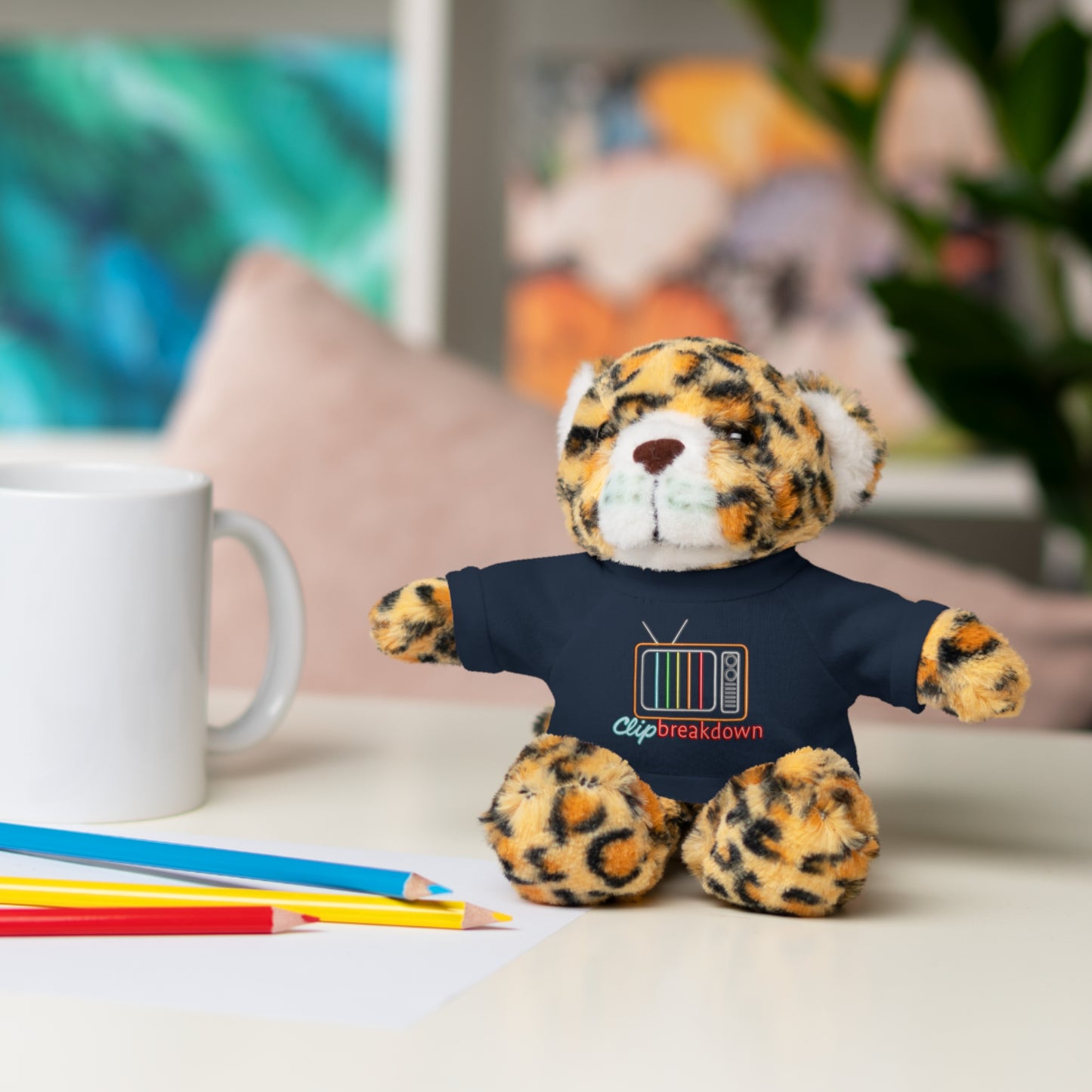Plushie Stuffed Animals with Clip Breakdown Tee-Shirt