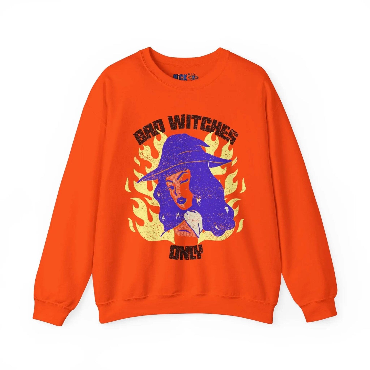 Bad Witches Only Halloween Crewneck Sweatshirt - Nick DiRamio