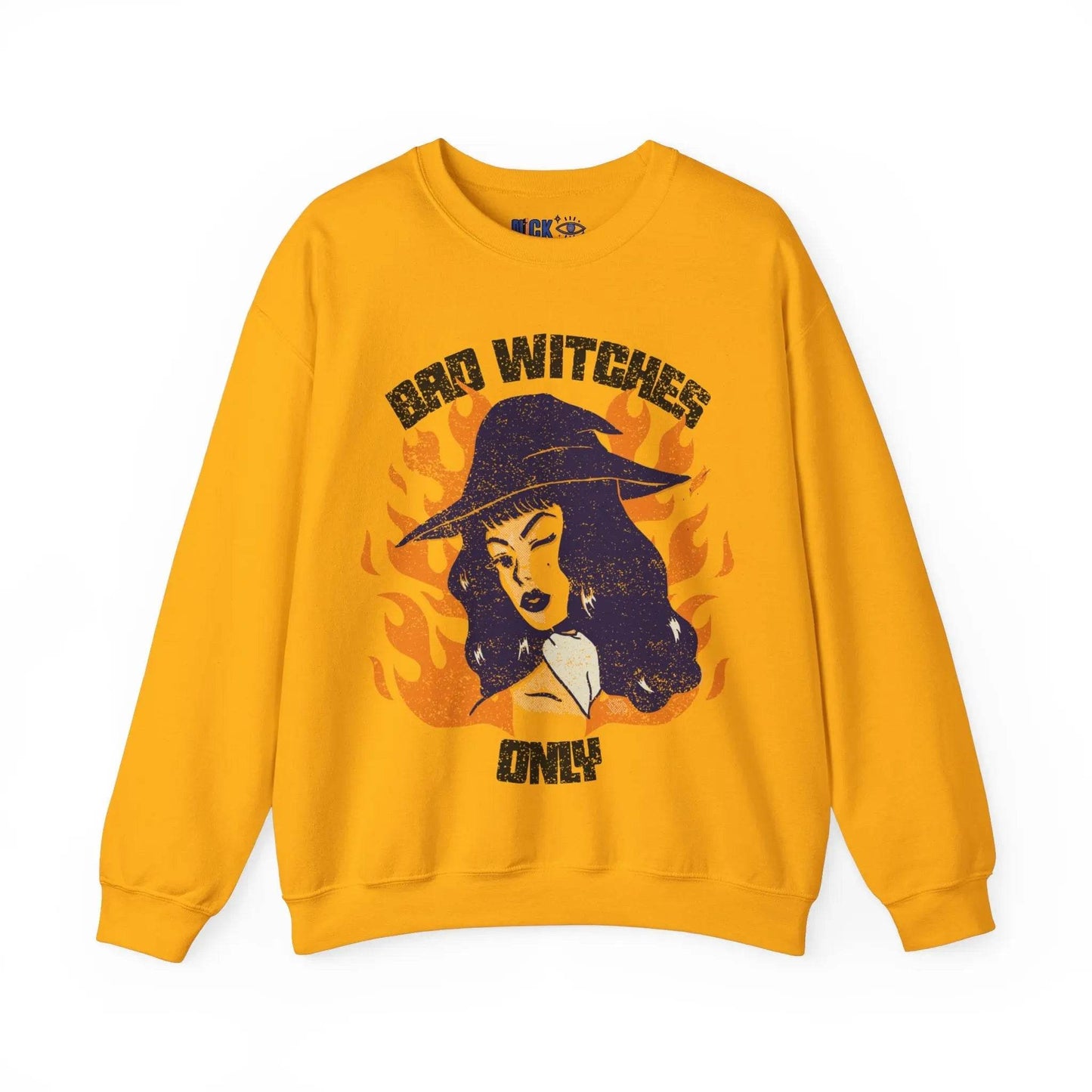 Bad Witches Only Halloween Crewneck Sweatshirt - Nick DiRamio