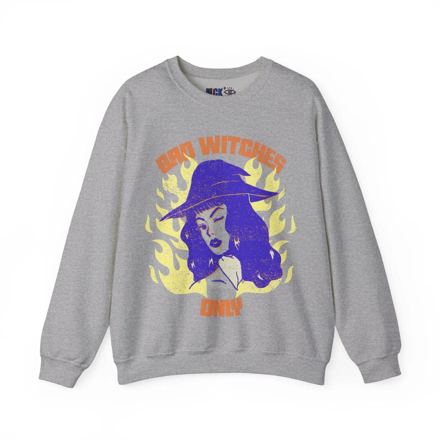Bad Witches Only Halloween Crewneck Sweatshirt - Nick DiRamio