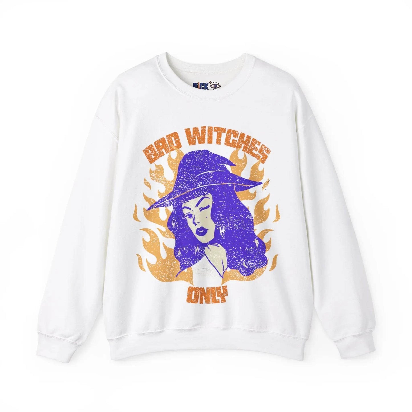 Bad Witches Only Halloween Crewneck Sweatshirt - Nick DiRamio