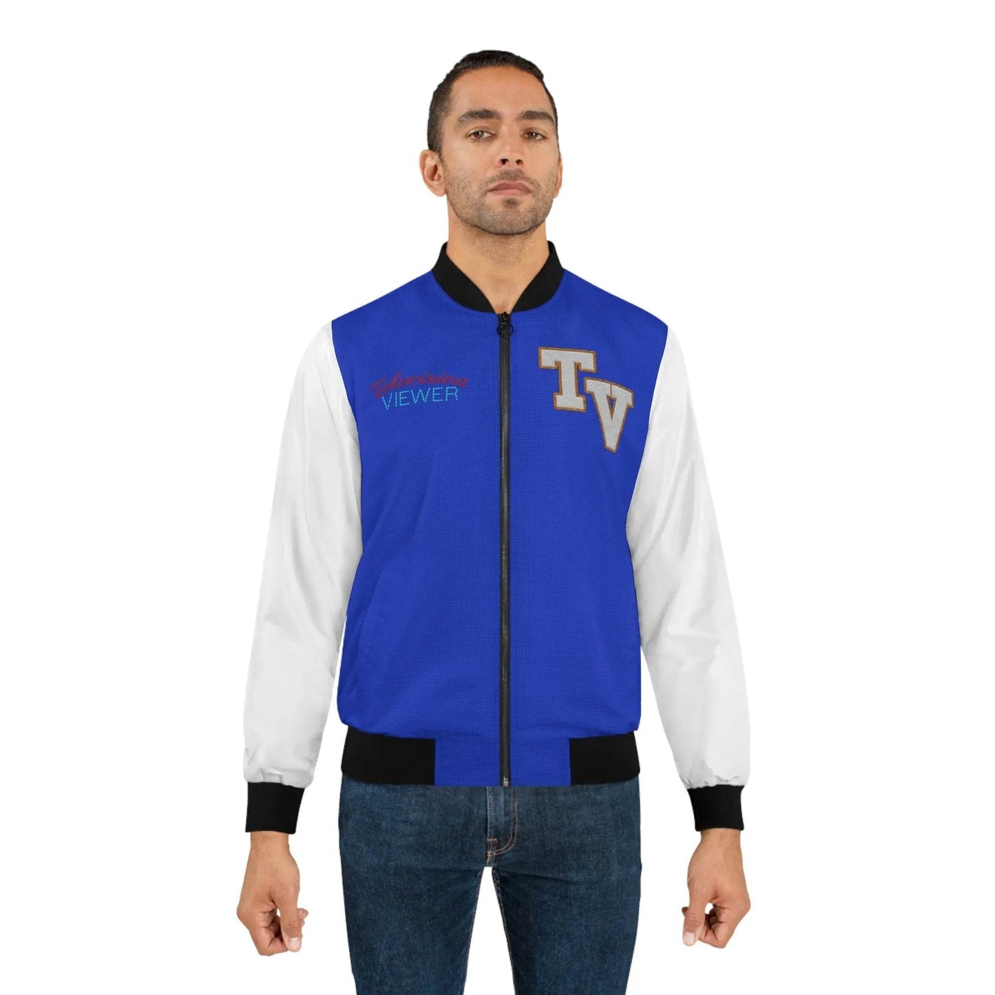 Clip Breakdown Men’s Bomber Jacket - “Team Television Viewer” Sporty Outerwear - Nick DiRamio