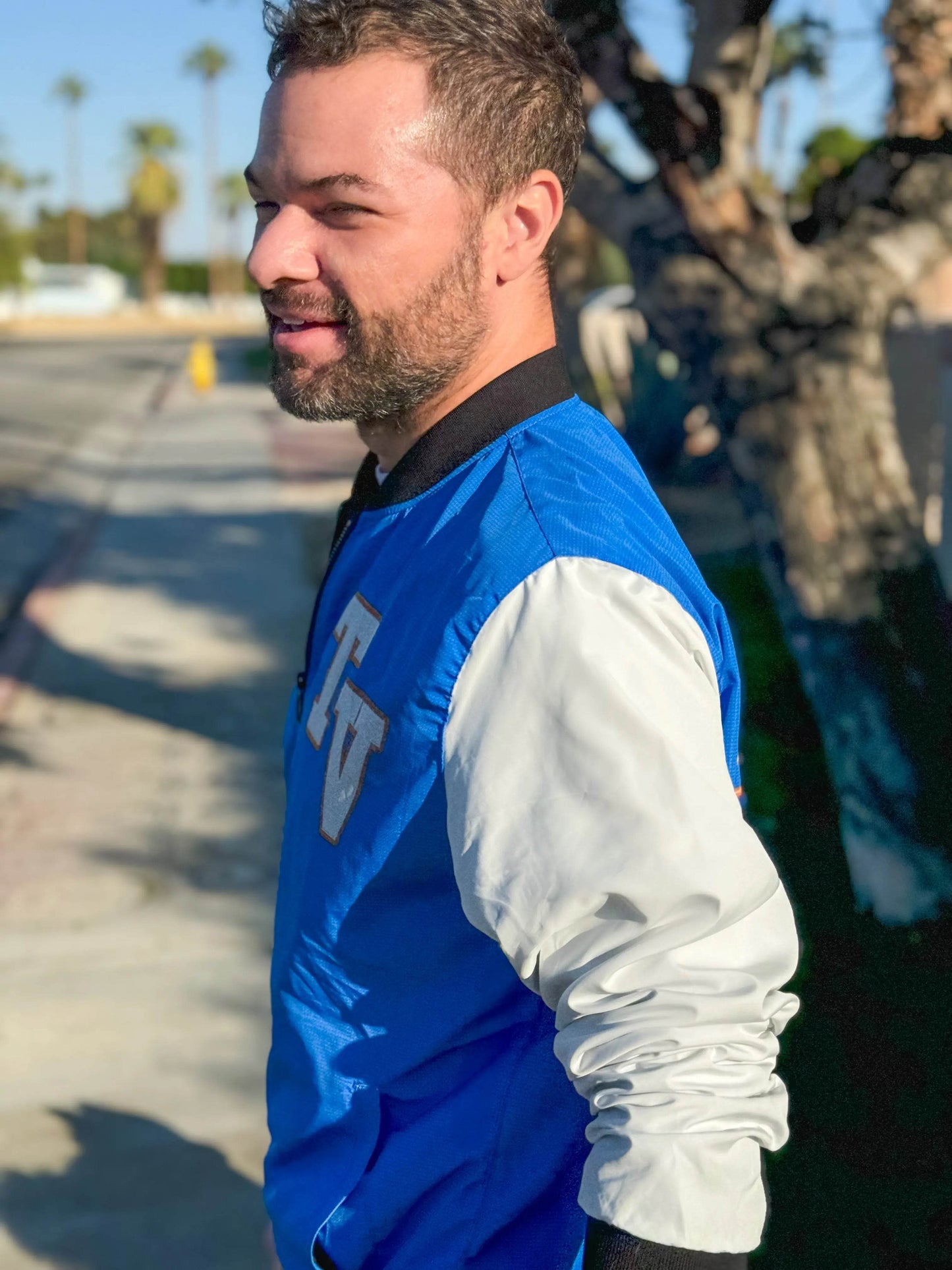 Clip Breakdown Men’s Bomber Jacket - “Team Television Viewer” Sporty Outerwear - Nick DiRamio