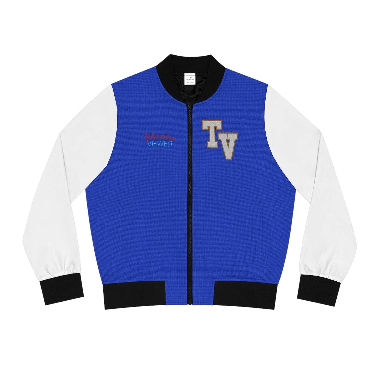 Clip Breakdown Women's Bomber Jacket - “Team Television Viewer” Sporty Outerwear - Nick DiRamio