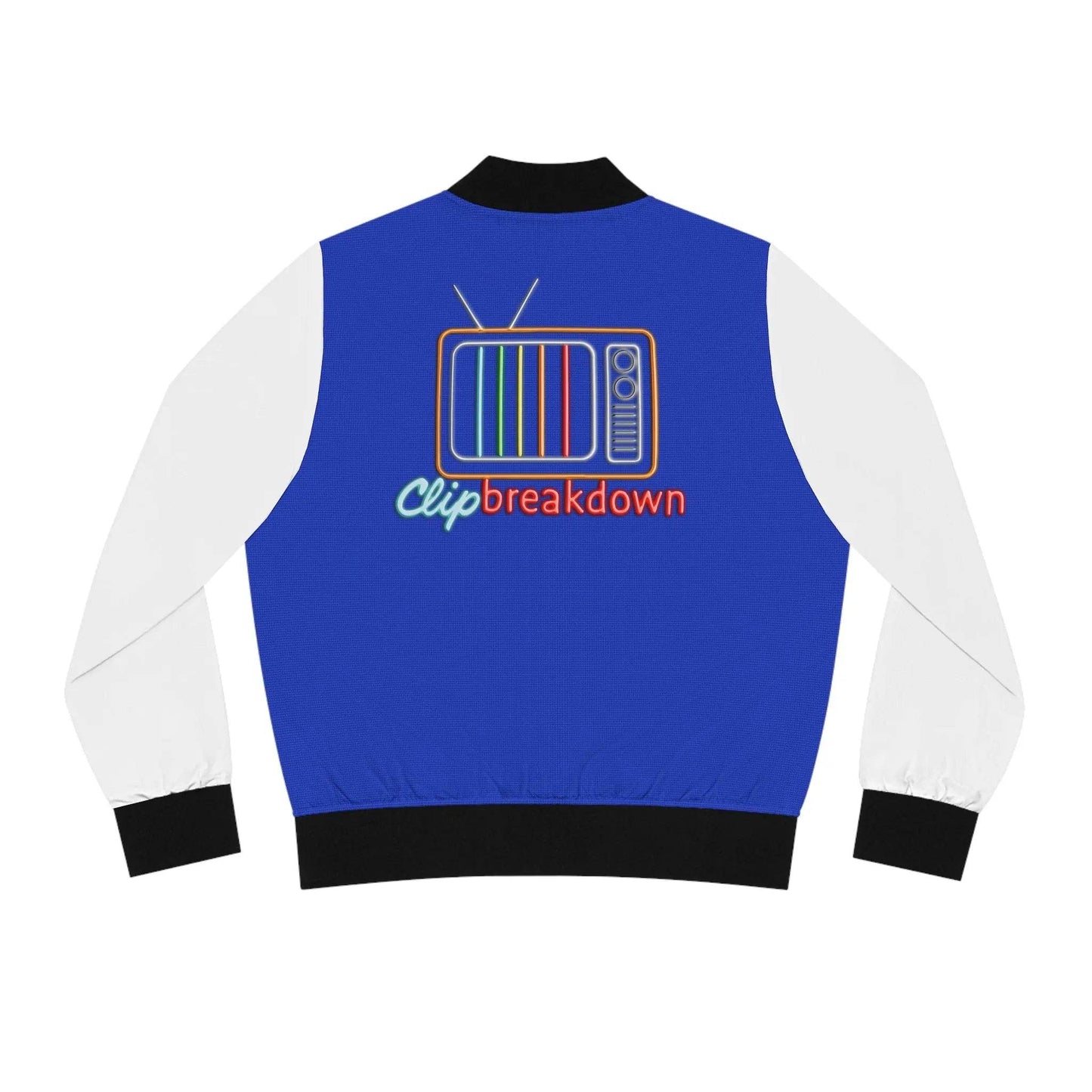 Clip Breakdown Women's Bomber Jacket - “Team Television Viewer” Sporty Outerwear - Nick DiRamio