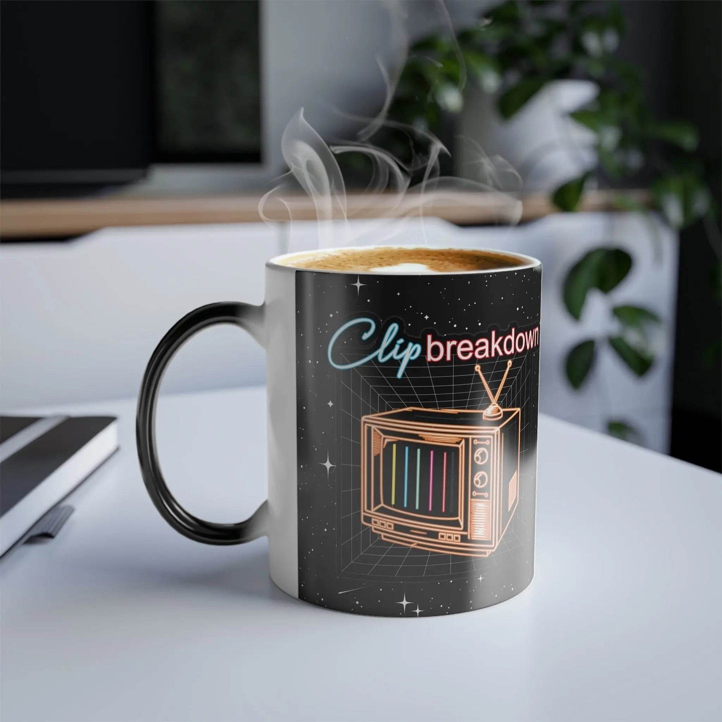 Color Morphing Mug - Clip Breakdown Logo 90's and 2000's Streetwear Design - Nick DiRamio