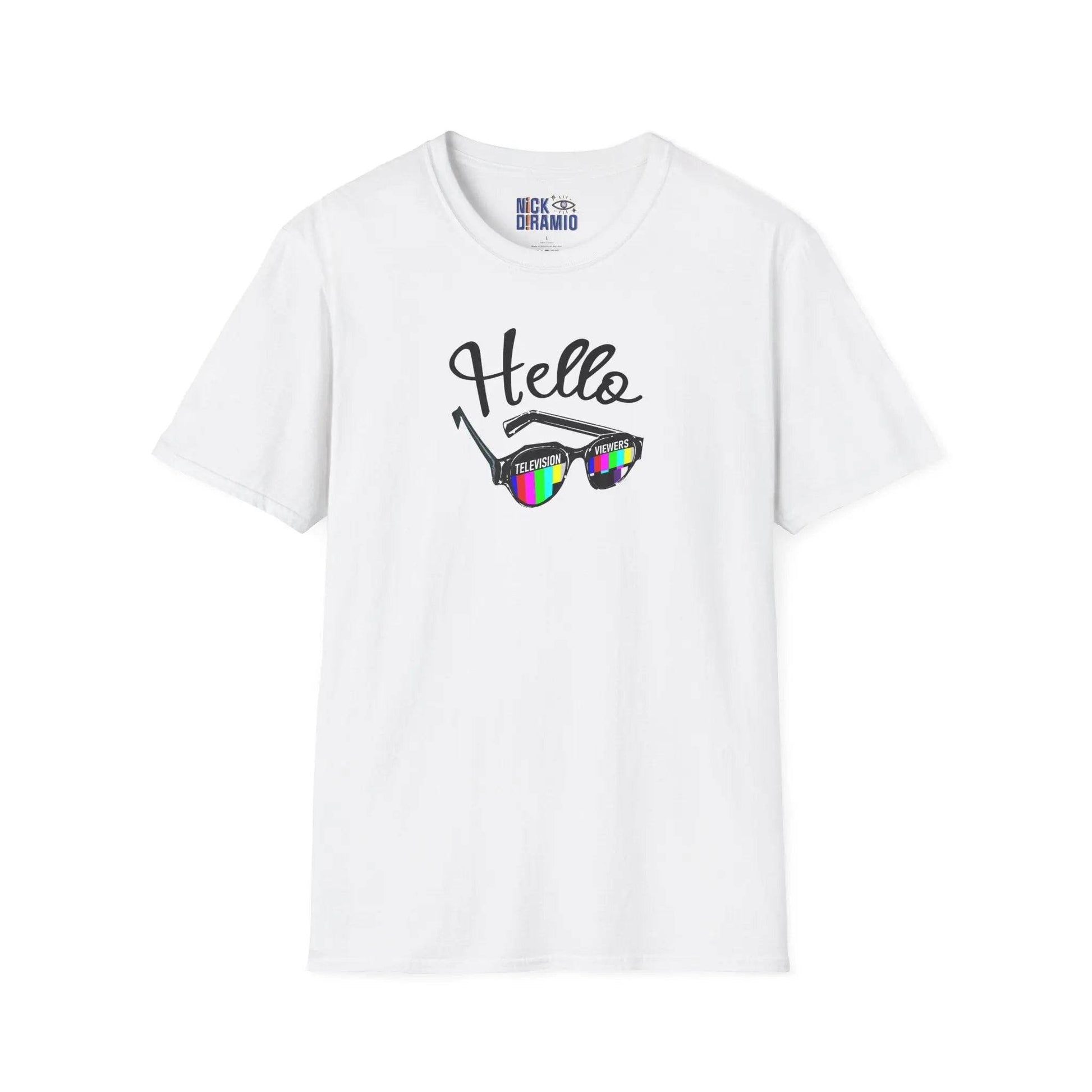 Hello Television Viewers On Air Greeting T-Shirt - Nick DiRamio