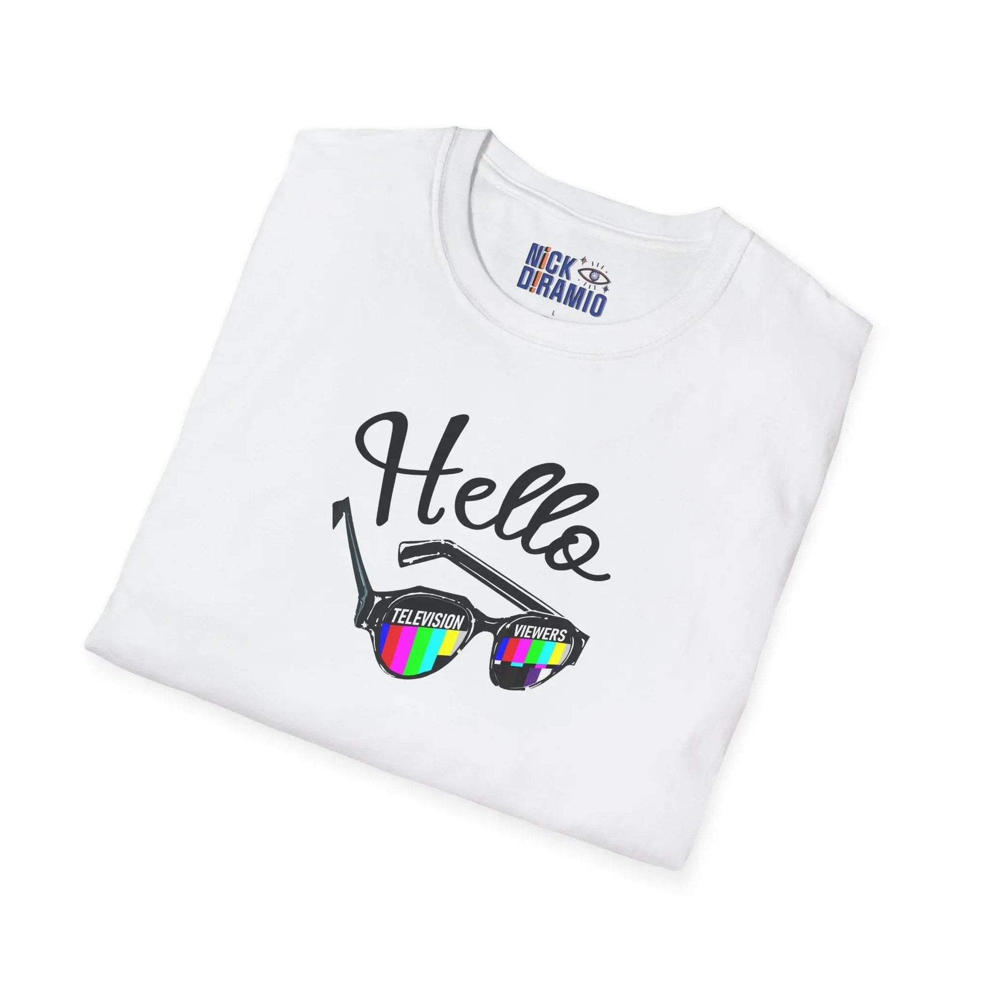 Hello Television Viewers On Air Greeting T-Shirt - Nick DiRamio
