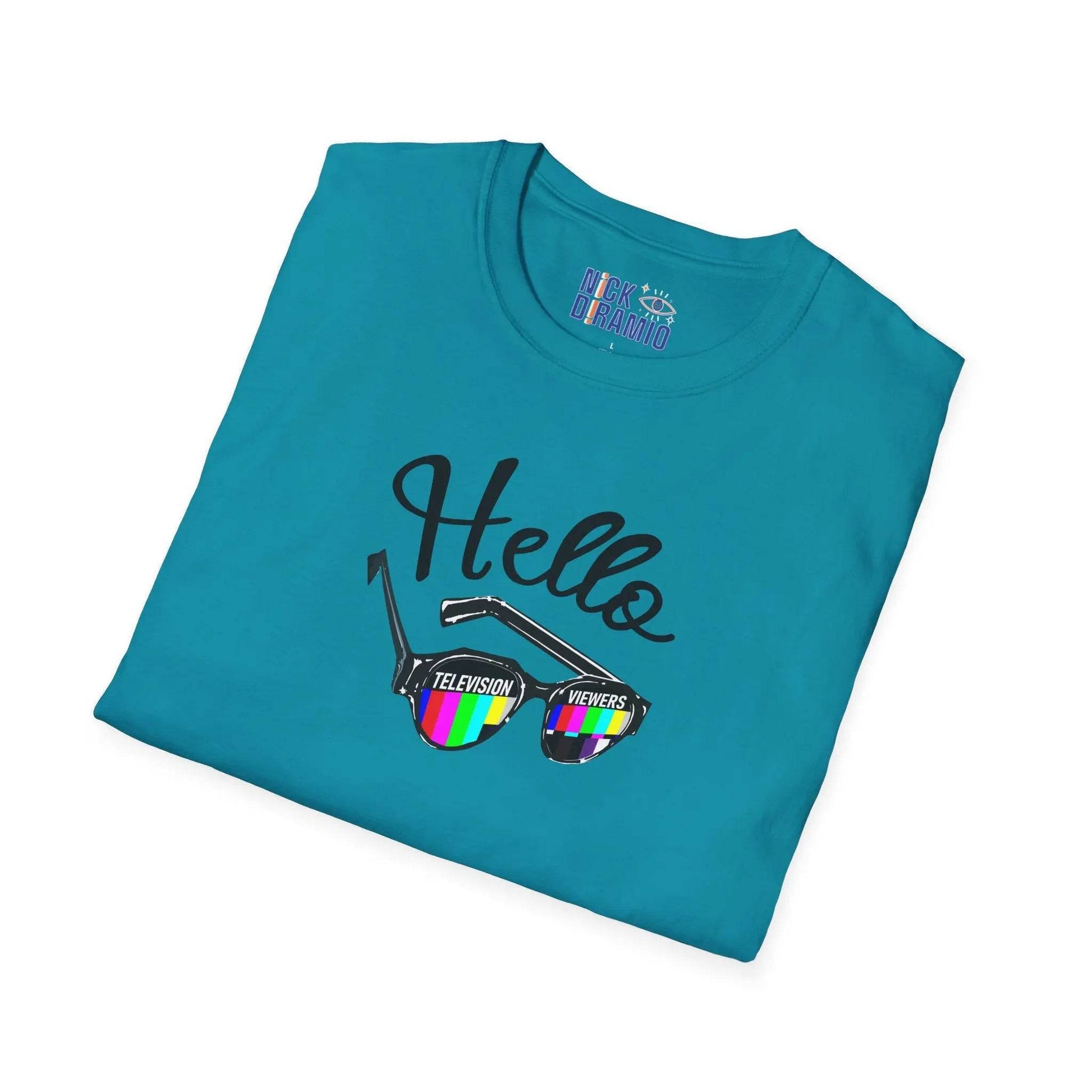 Hello Television Viewers On Air Greeting T-Shirt - Nick DiRamio