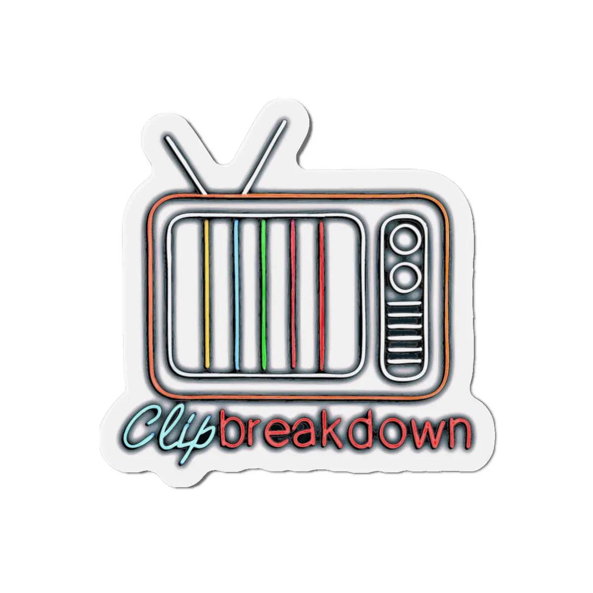 Neon Sign Magnet - Clip Breakdown Logo - Nick DiRamio
