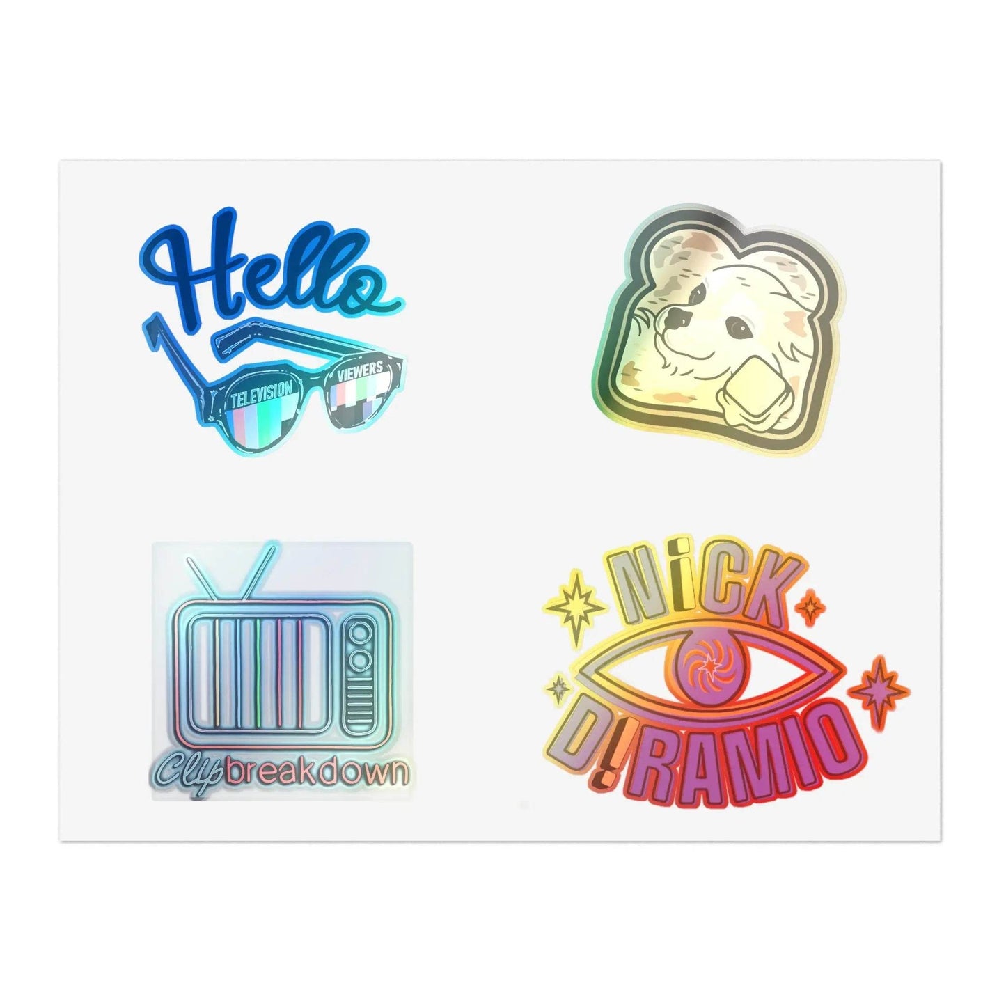 Nick DiRamio Clip Breakdown Icon Sticker Sheets - Nick DiRamio