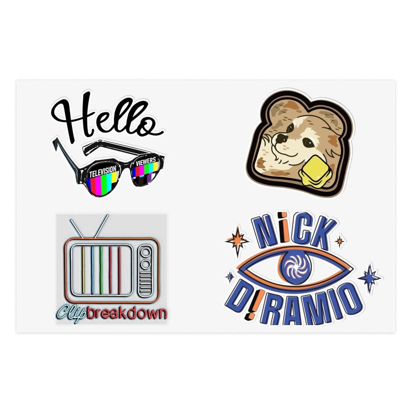 Nick DiRamio Clip Breakdown Icon Sticker Sheets - Nick DiRamio
