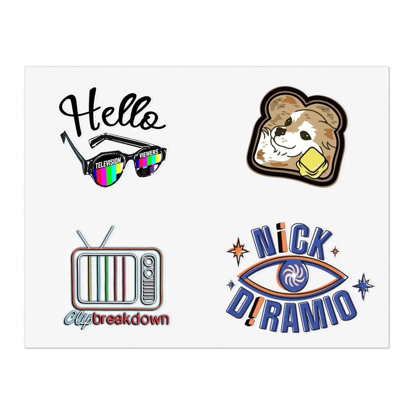 Nick DiRamio Clip Breakdown Icon Sticker Sheets - Nick DiRamio