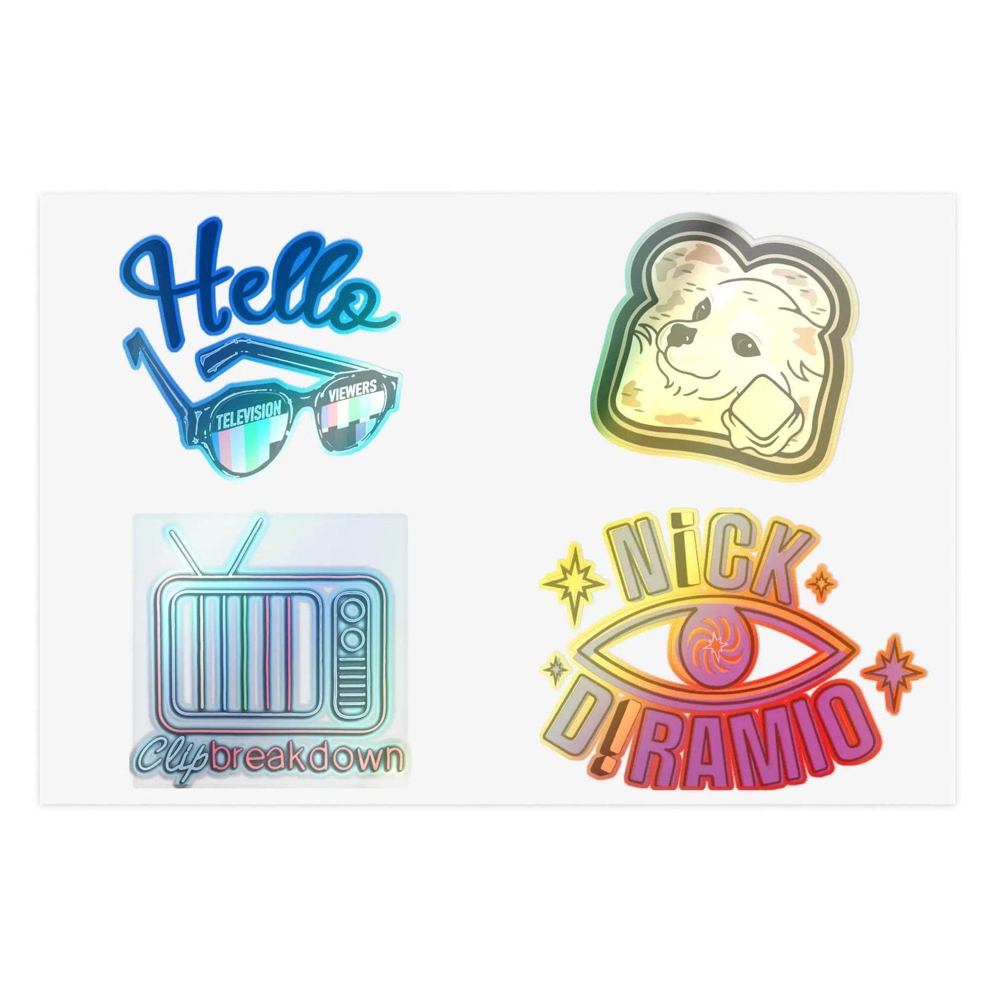 Nick DiRamio Clip Breakdown Icon Sticker Sheets - Nick DiRamio