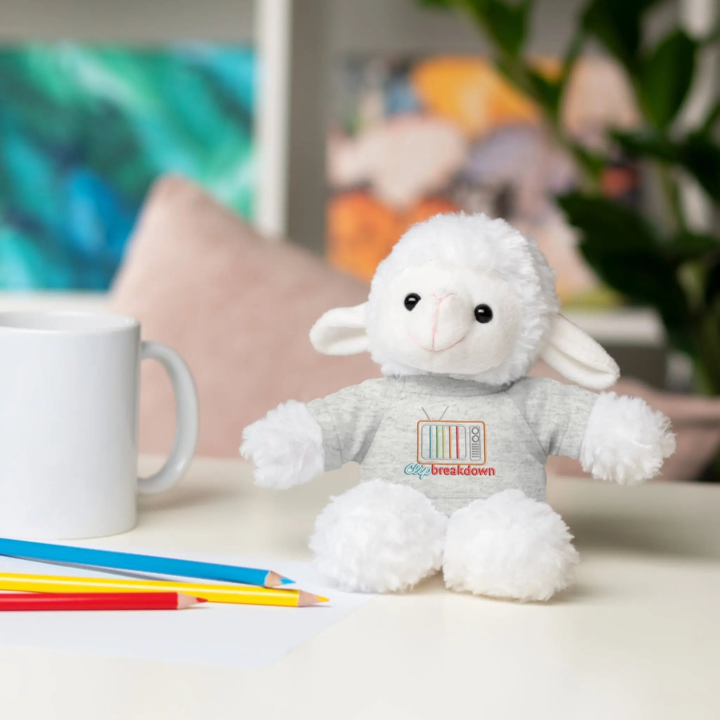Plushie Stuffed Animals with Clip Breakdown Tee-Shirt