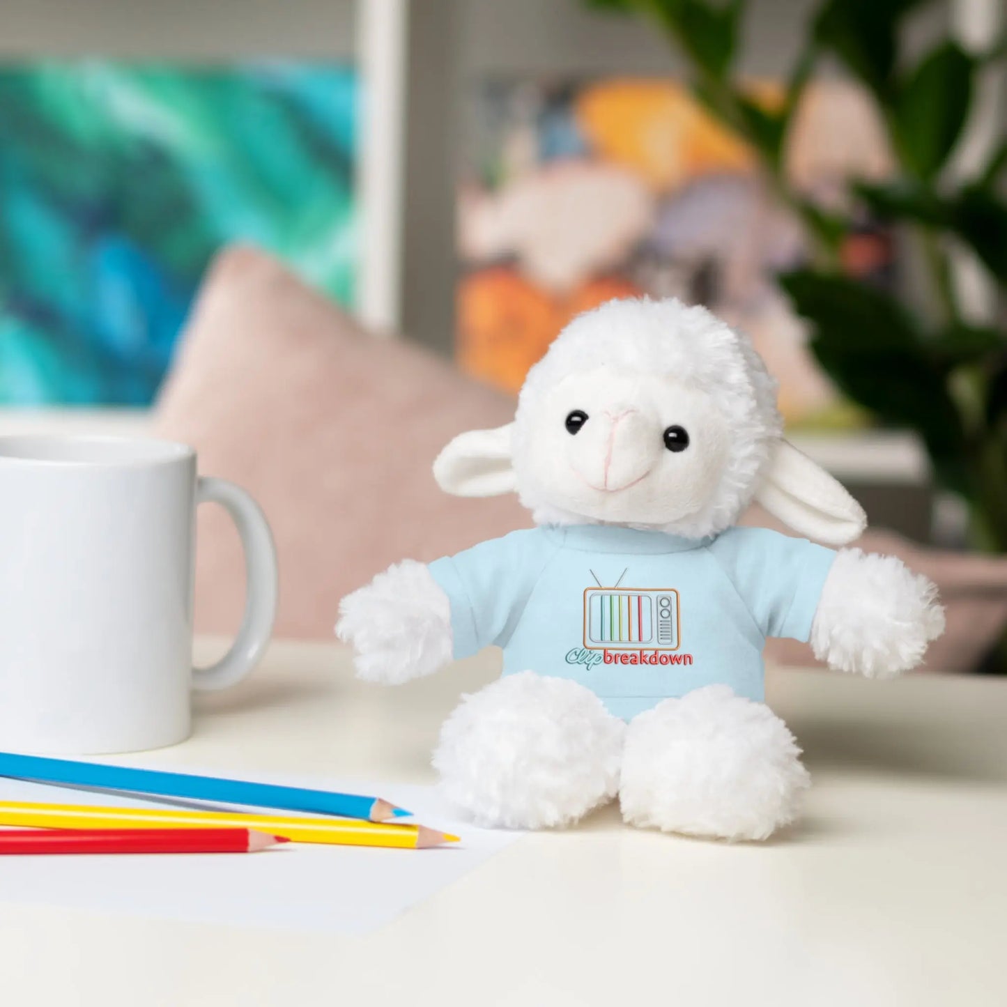 Plushie Stuffed Animals with Clip Breakdown Tee-Shirt