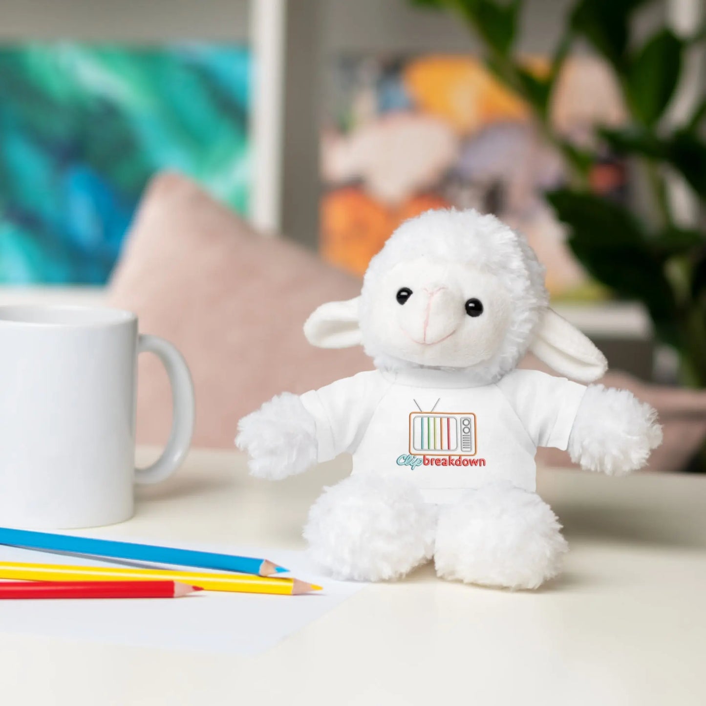 Plushie Stuffed Animals with Clip Breakdown Tee-Shirt