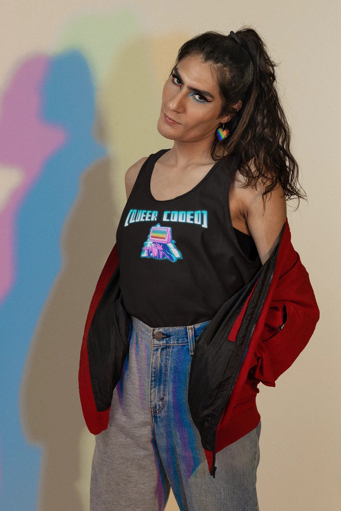 "Queer Coded" Pride Unisex Tank TopĀ