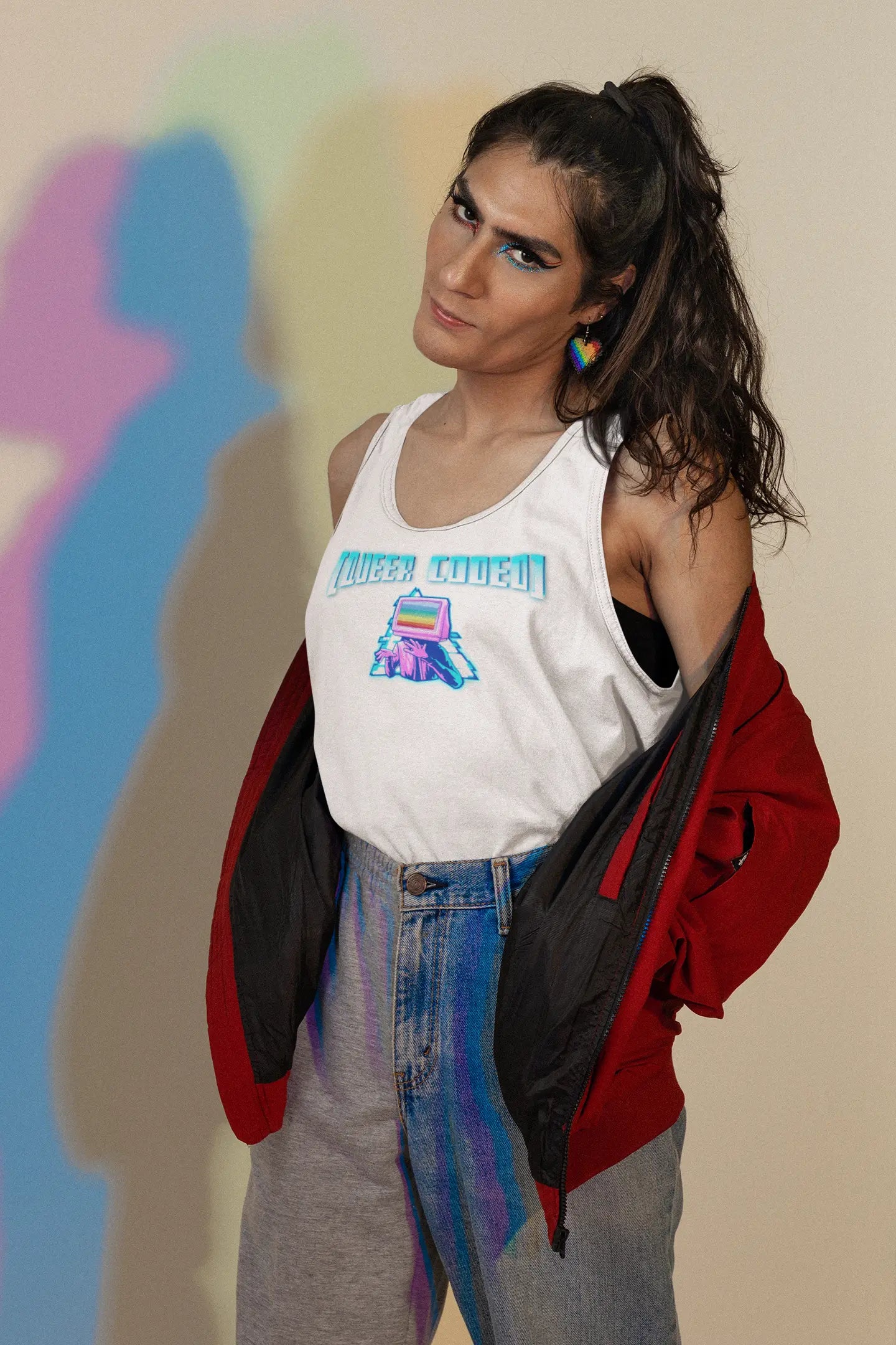 "Queer Coded" Pride Unisex Tank TopĀ