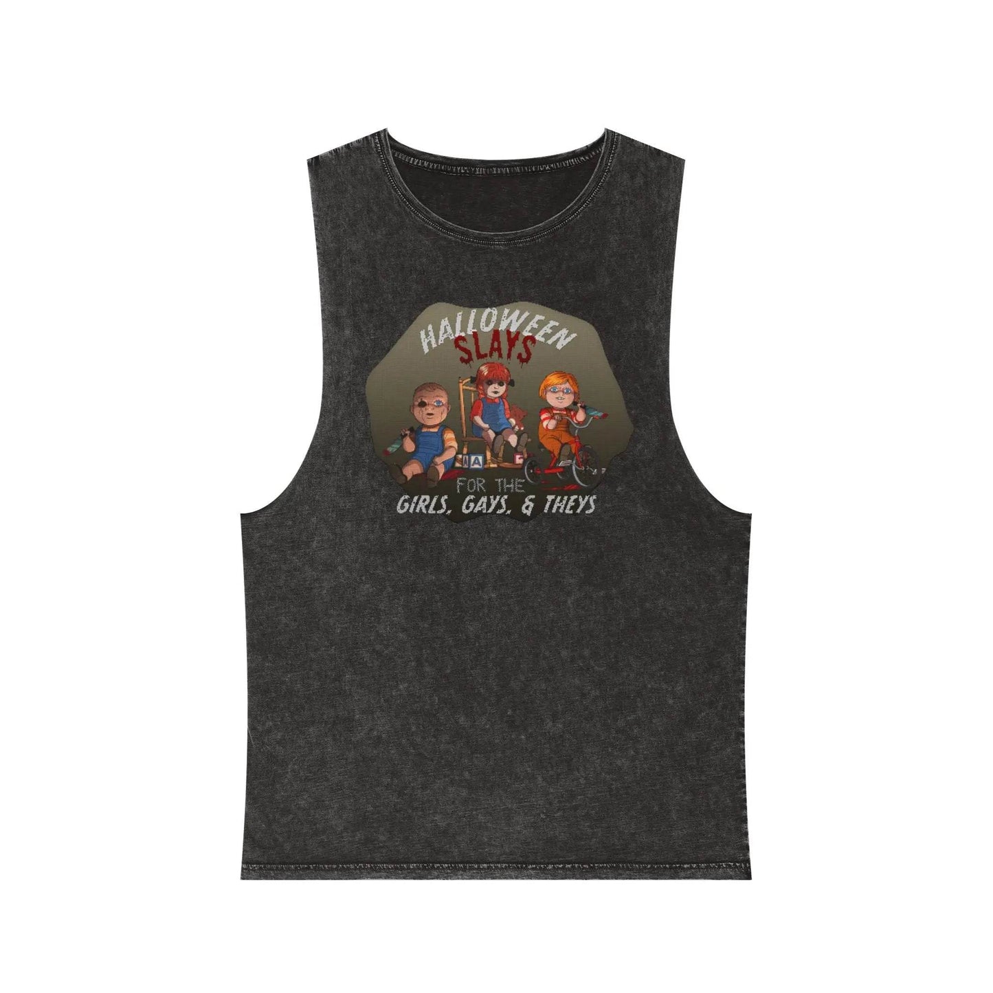 Stonewash Tank Top - Halloween Slays for the Girls, Gays, and Theys - Nick DiRamio
