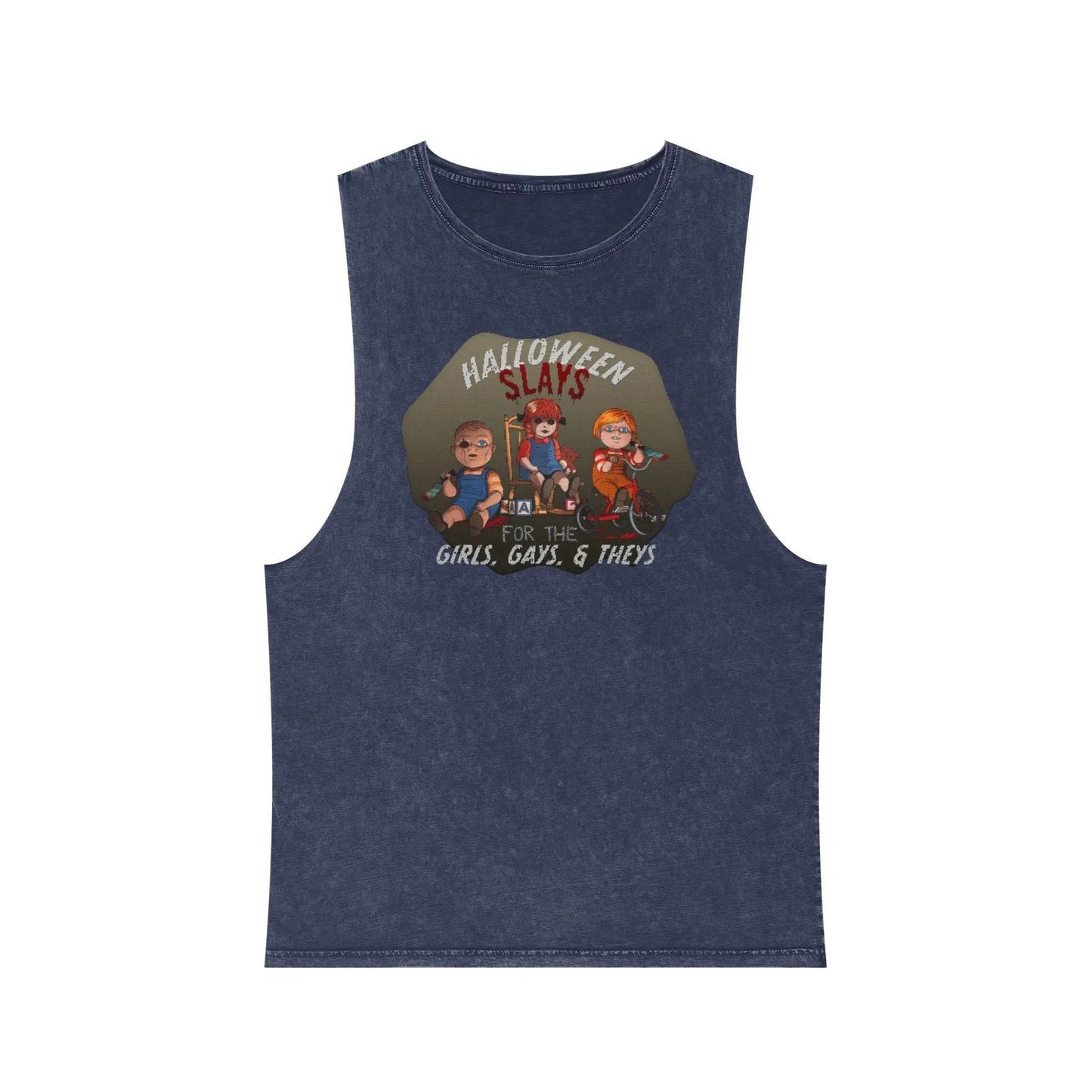 Stonewash Tank Top - Halloween Slays for the Girls, Gays, and Theys - Nick DiRamio