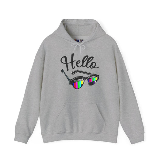 Television Viewer On Air Greeting Hoodie - Nick DiRamio