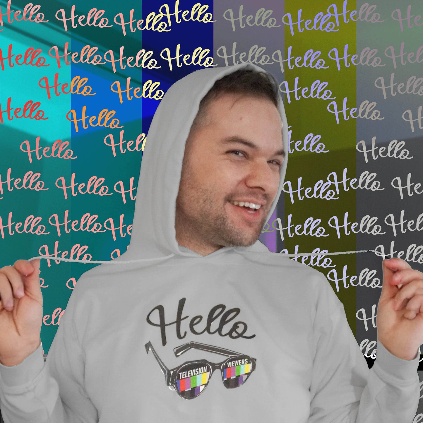 Television Viewer On Air Greeting Hoodie - Nick DiRamio