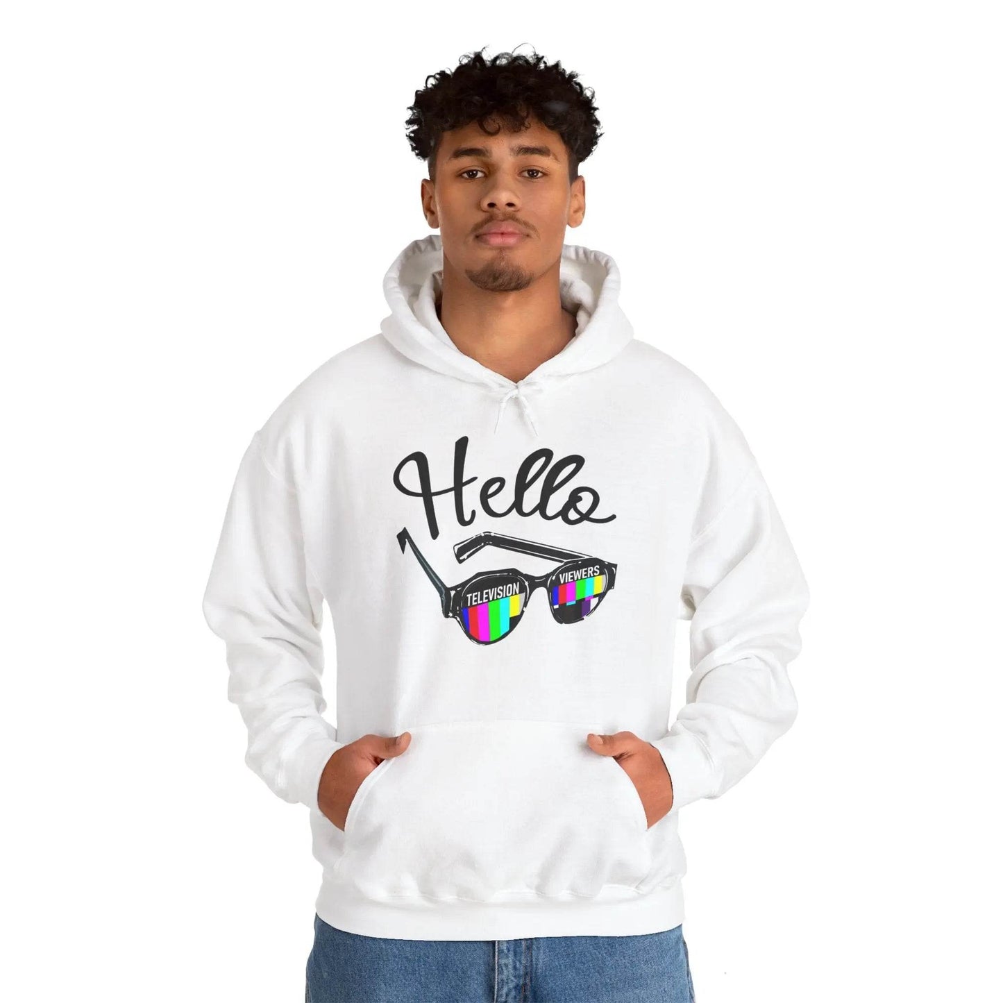 Television Viewer On Air Greeting Hoodie - Nick DiRamio