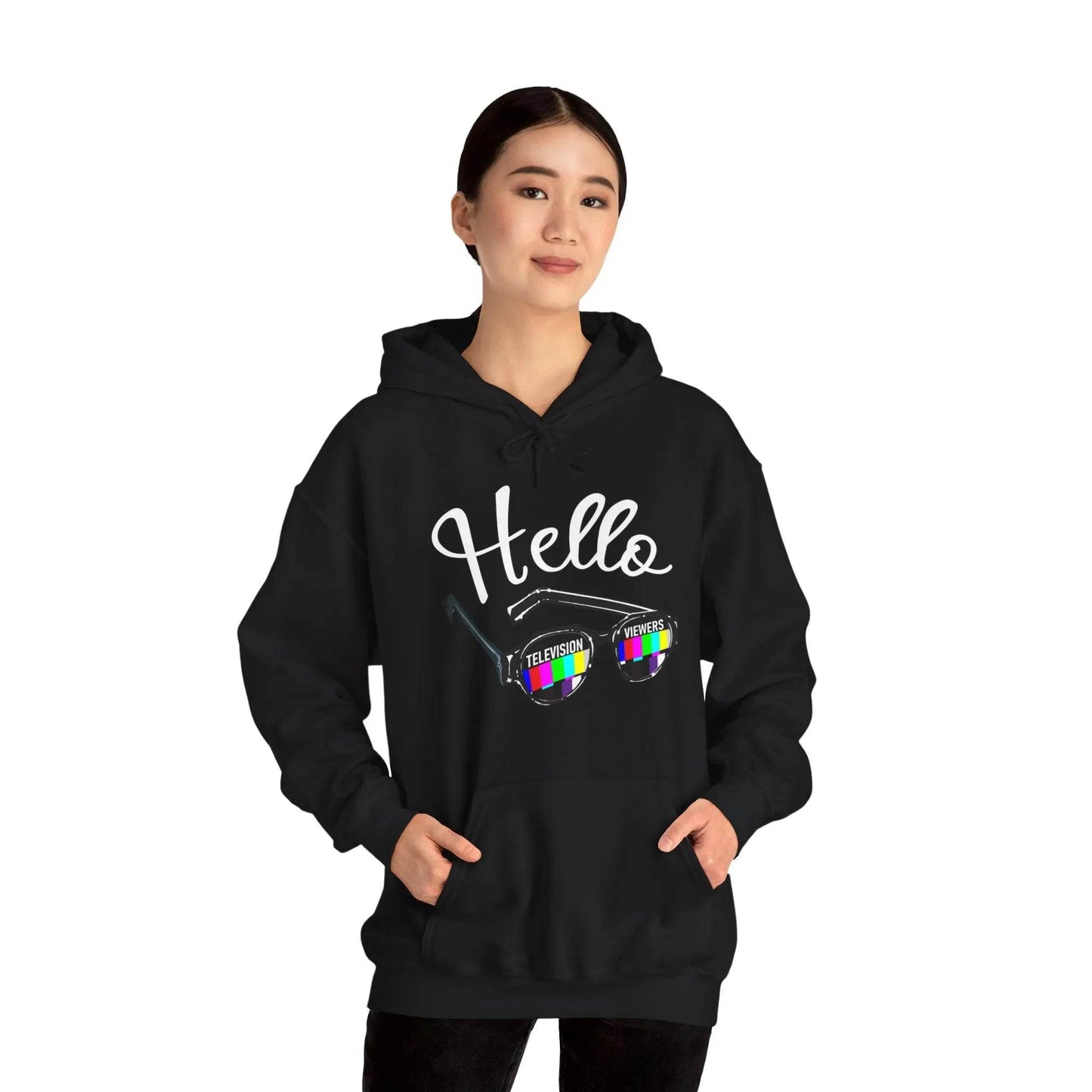 Television Viewer On Air Greeting Hoodie - Nick DiRamio