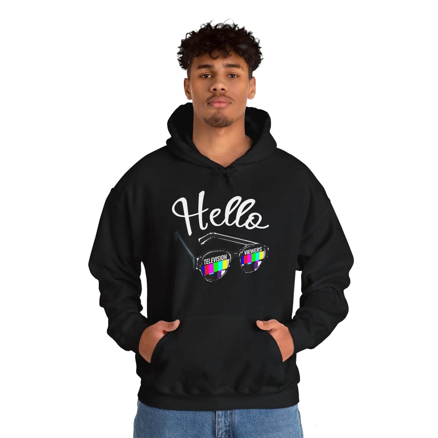 Television Viewer On Air Greeting Hoodie - Nick DiRamio