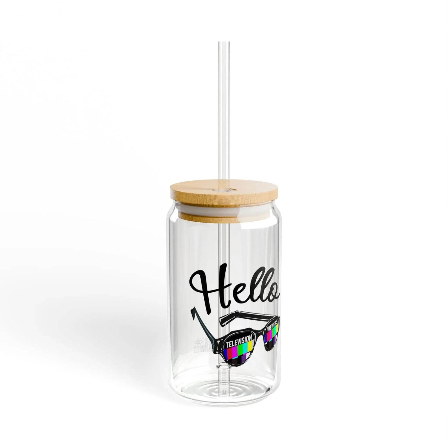 Television Viewers On Air Greeting Sipper Glass, 16 oz. - Nick DiRamio