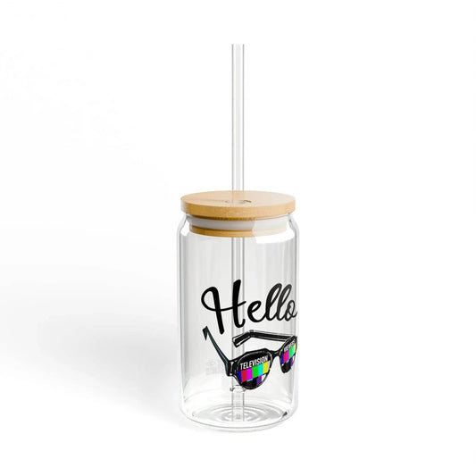 Television Viewers On Air Greeting Sipper Glass, 16 oz. - Nick DiRamio