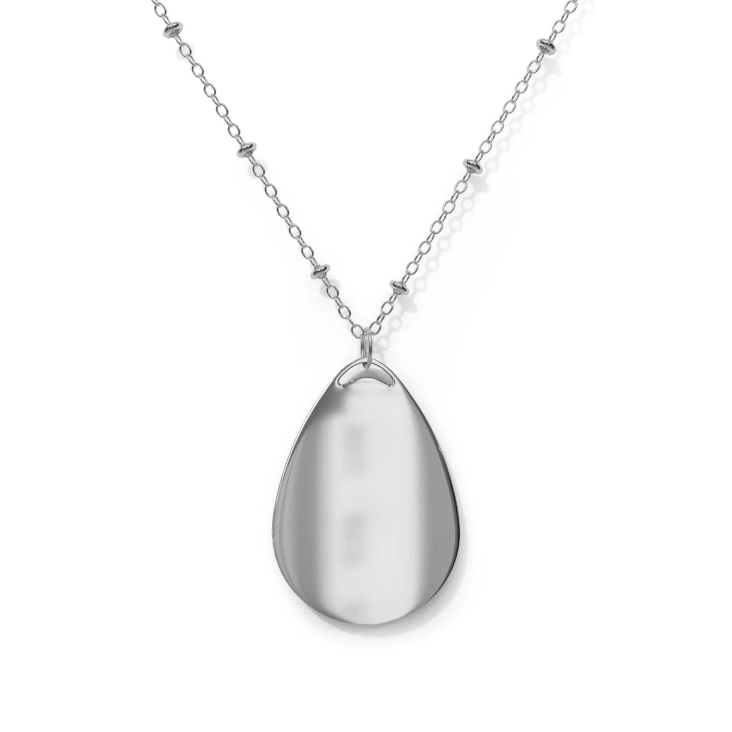 “Toast The Pomeran” Intergalactic Oval Pendant Necklace
