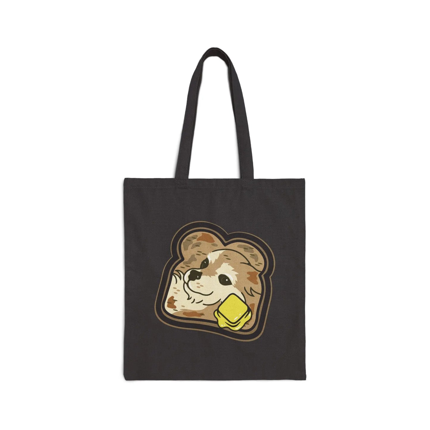 Bolsa tote de lona de algodón "Toast the Pomeranian"