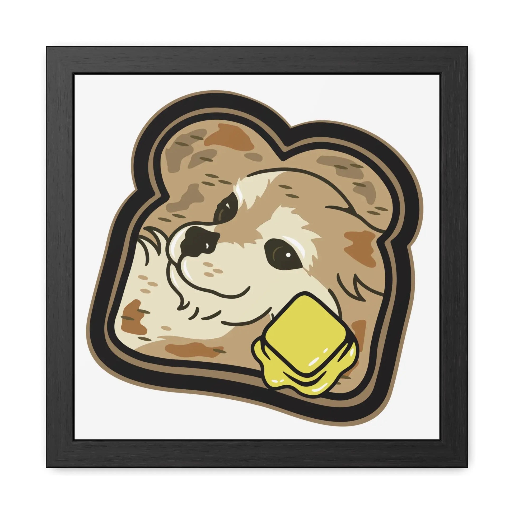 "Toast the Pomeranian" Framed Print