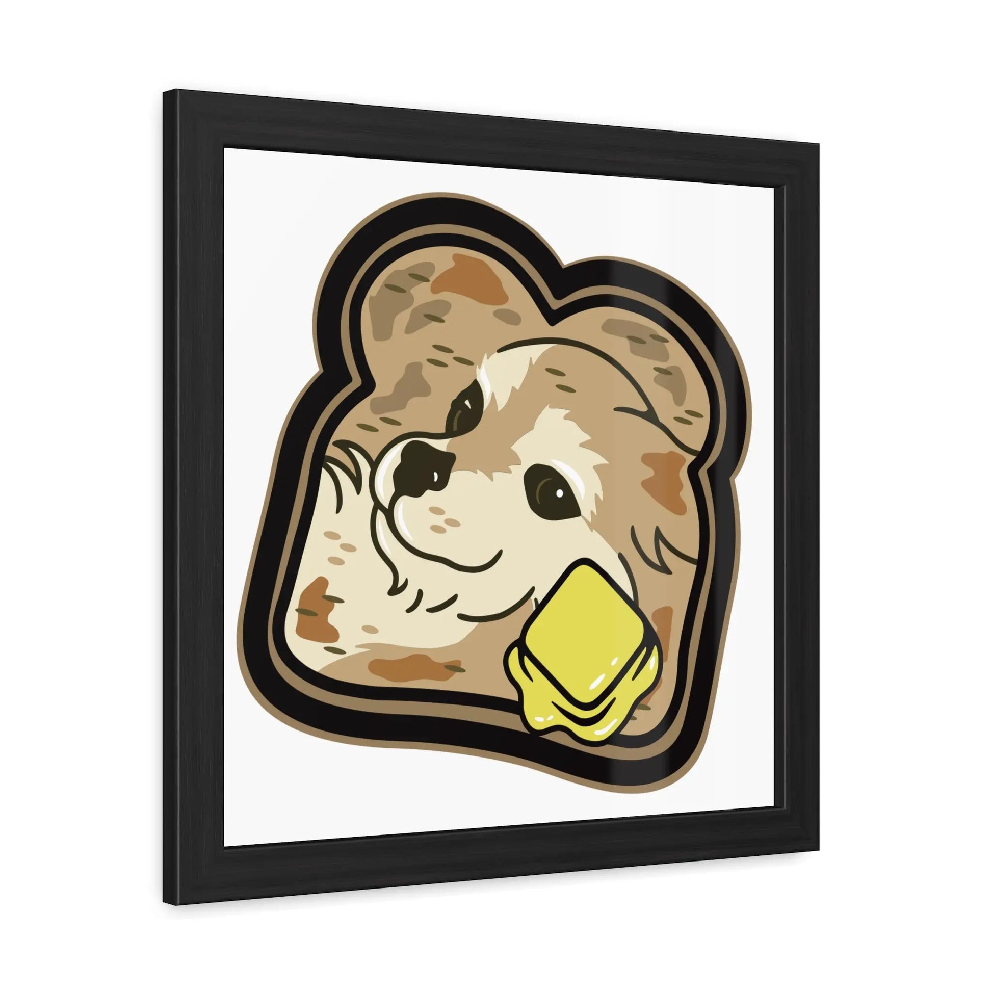 "Toast the Pomeranian" Framed Print