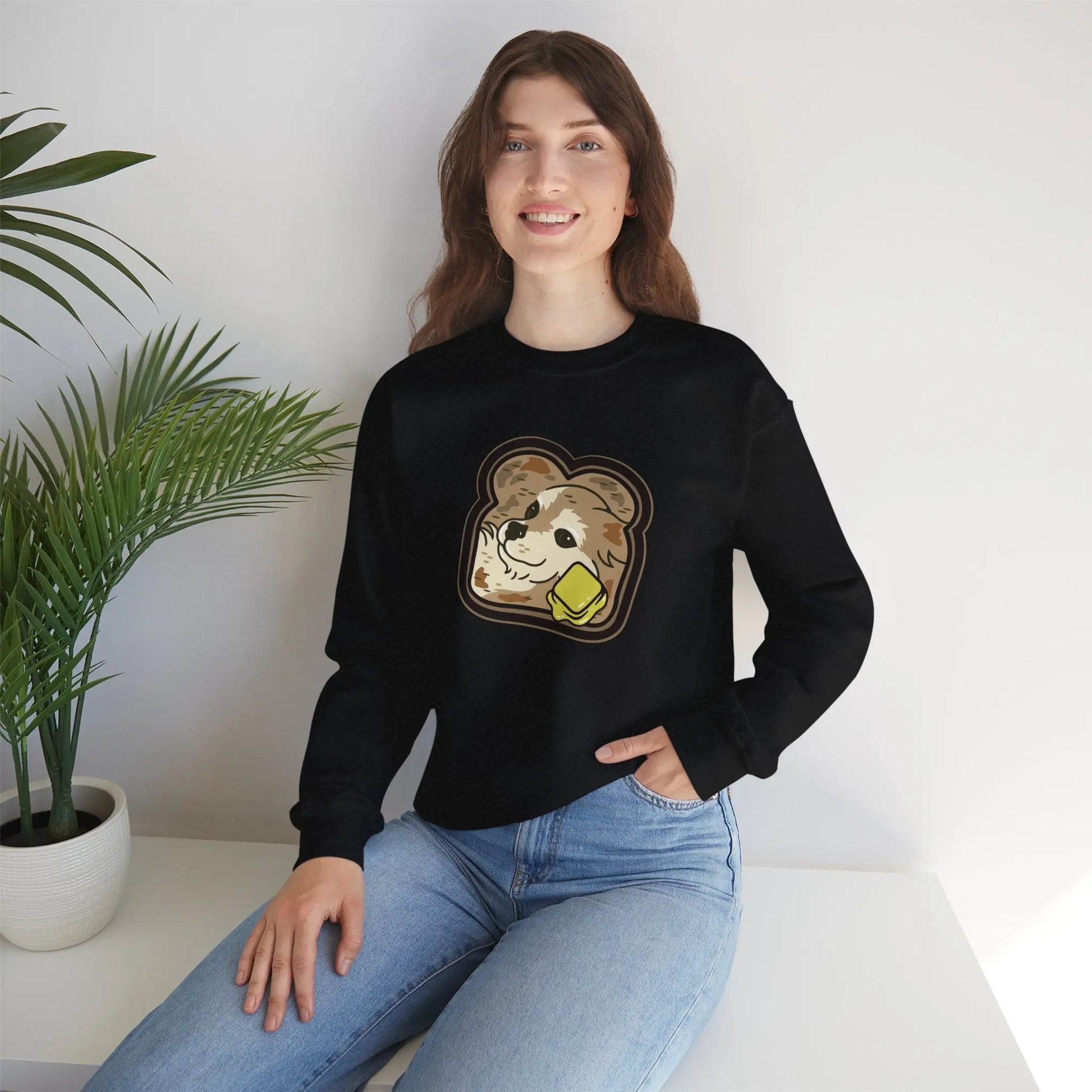 "Toast the Pomeranian" Unisex Crewneck Sweatshirt