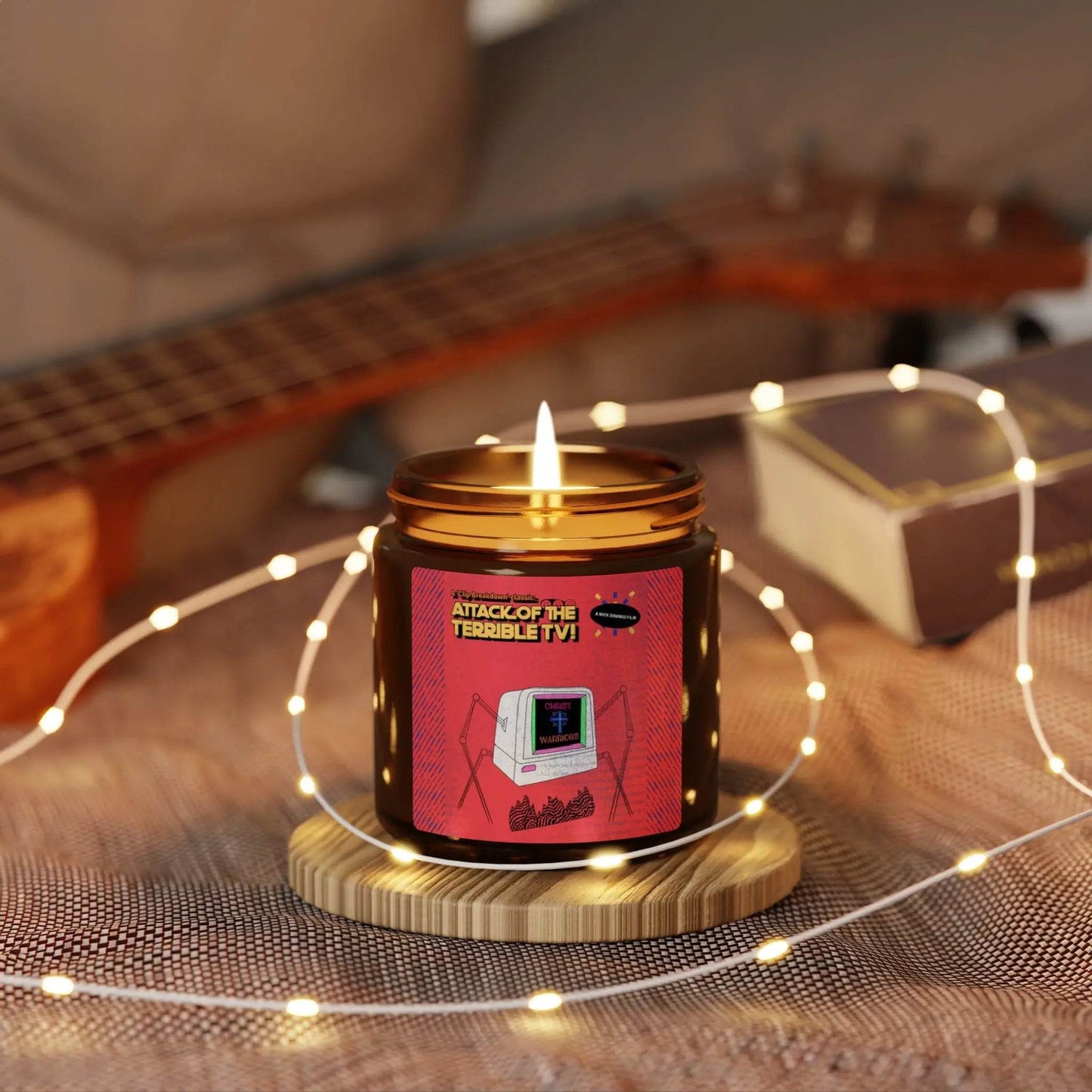 Vintage Horror Film Poster Inspired Scented Soy Candle - Nick DiRamio
