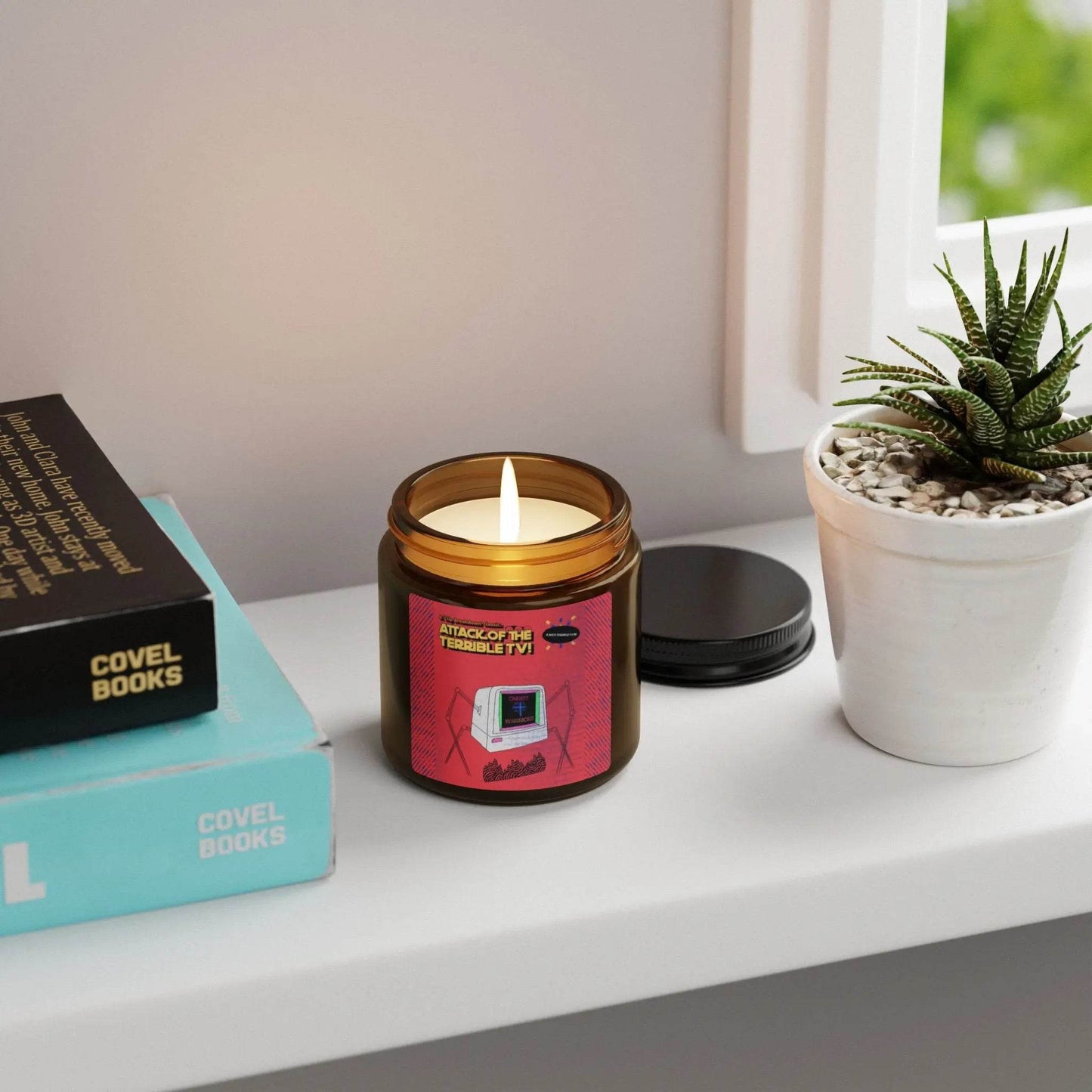 Vintage Horror Film Poster Inspired Scented Soy Candle - Nick DiRamio