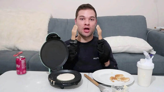 Making Struggle Pancakes with Tiny Hands! (Quarantine Challenge) - Nick DiRamio