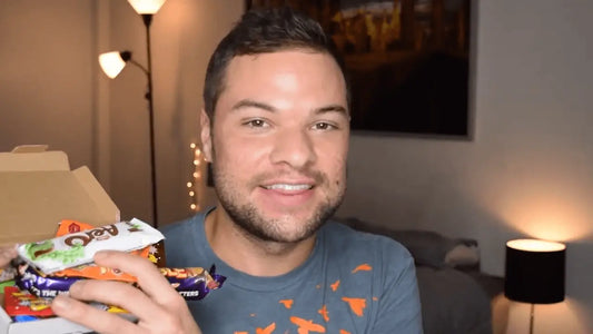 American Tries British Candy! - English Sweets Taste Test - Nick DiRamio
