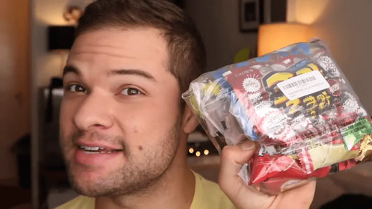 American Tries Korean Snacks - South Korea Candy Taste Test! - Nick DiRamio