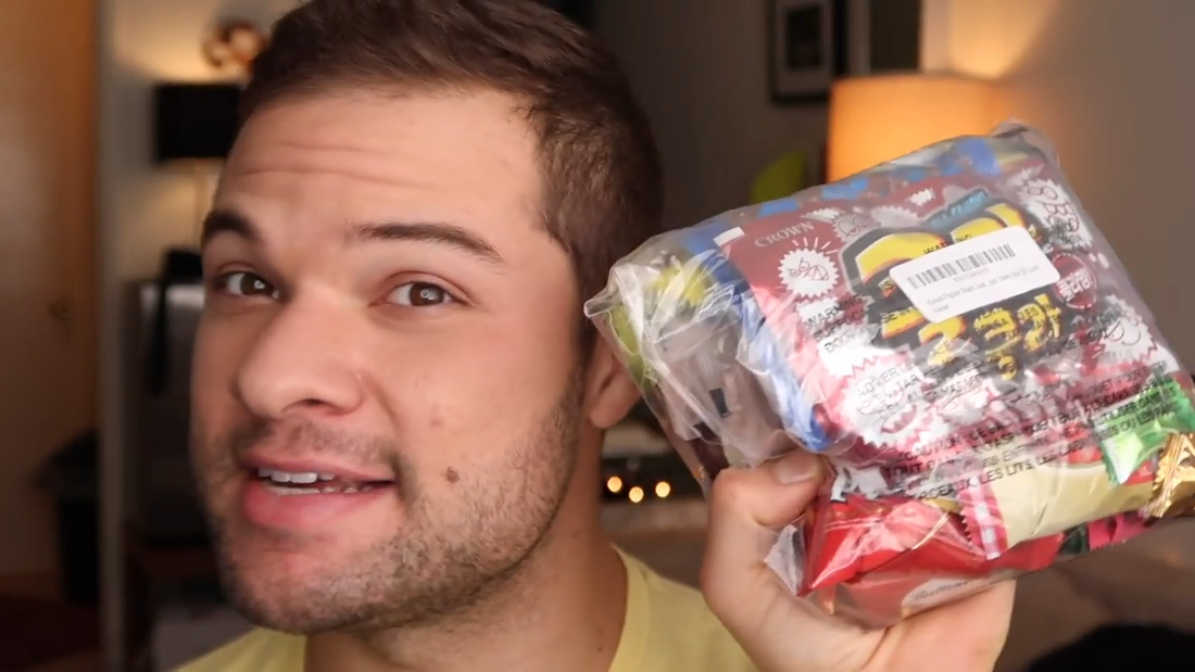 American Tries Korean Snacks - South Korea Candy Taste Test!