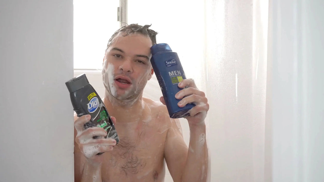 Trying 3-in-1 Men's Products! Combo Shampoo, Conditioner, Face, and Body Wash Review