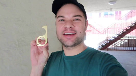 Peel Brass Touch Tool Review - Antimicrobial Keychain for Hand Hygiene - Nick DiRamio
