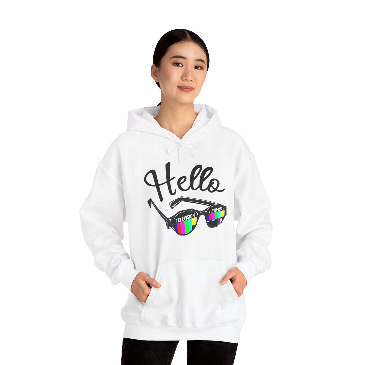 Television Viewer On Air Greeting Hoodie