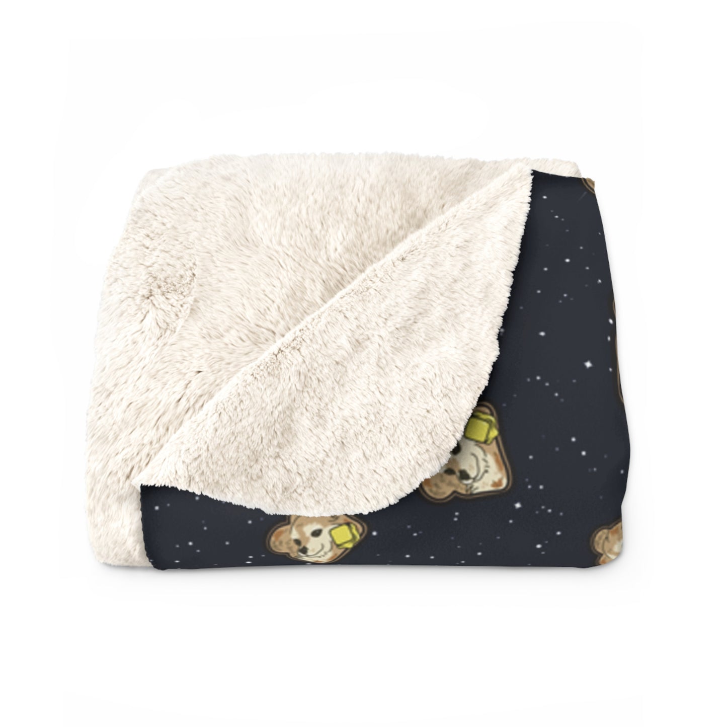 "Toast the Pomeranian" Sherpa Fleece Blanket