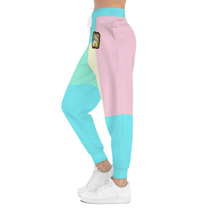 Joggers unisex con bloques de color "Toast the Pomeranian"