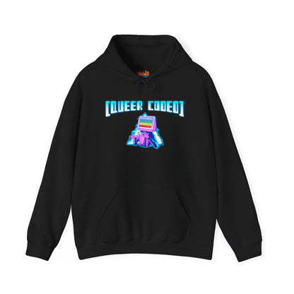 Sudadera unisex con capucha y mezcla pesada "Queer Coded"