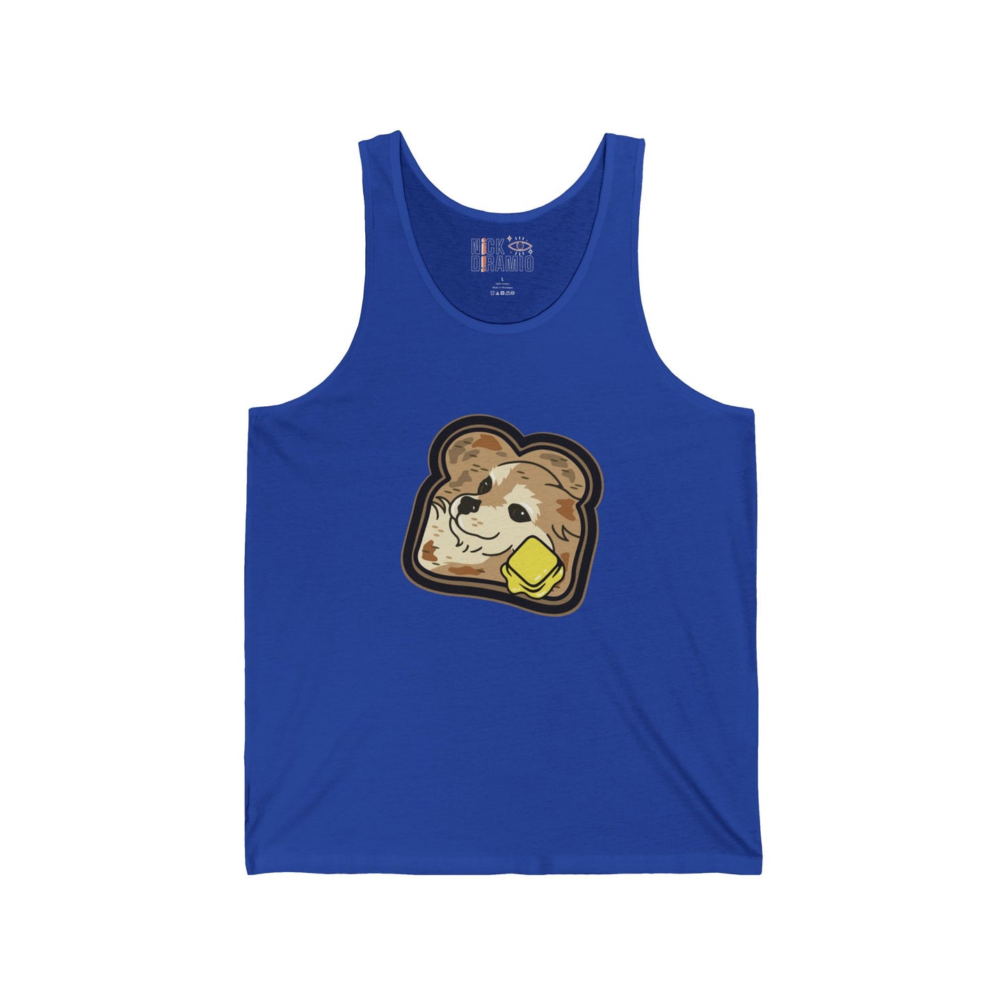 "Toast the Pomeranian" Unisex Heavy Cotton Tank Top